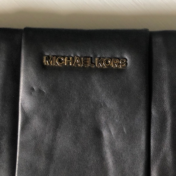 Michael Kors | black leather clutch - Picture 2 of 4